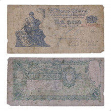 P#262 1 Peso 1951 Argentina América