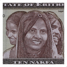 P#3 10 Nakfa 1997 FE Eritrea África