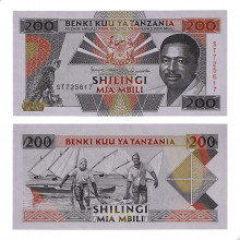 P#25 200 Shiling 1993 Tanzânia África