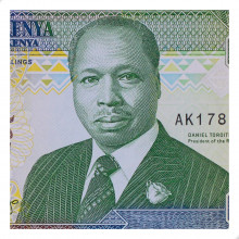 P#24b 10 Shillings 1990 FE Quênia África