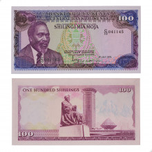 P#18 100 Shillings 1978 Quênia África