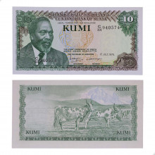 P#16 10 Shillings 1978 Quênia África