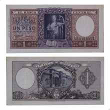 P#263b.2 1 Peso 1956 Argentina América