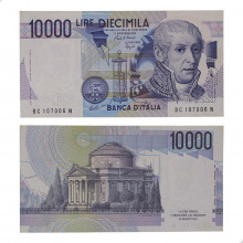 P#112b.1 10000 Lire 1984 Itália Europa