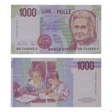 P#114a.2 1000 Lire 1991 Itália Europa