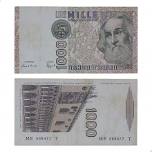 P#109b.1 1000 Lire 1988 Itália Europa