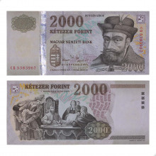 P#190c 2000 Forint 2004 Hungria Europa