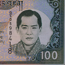 P#25 100 Ngultrum 2000 SOB/FE Butão Ásia C/ Leves Manchas