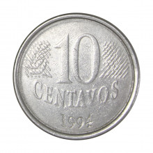 10 Centavos 1994 MBC Data Vazada Tripla