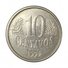 10 Centavos 1994 MBC Data Vazada Dupla