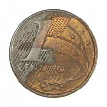 1 Centavo 2003 MBC+ Defeito na Coloração