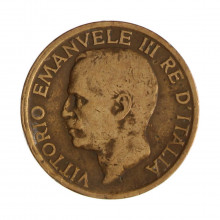 Km#60 10 Centésimos 1920 R (Roma) MBC Itália Europa Bronze 22.5(mm) 5.34(gr)