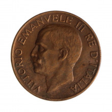 Km#59 5 Centésimos 1930 R (Roma) MBC Itália Europa Bronze 19.5(mm) 3.25(gr)
