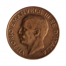 Km#59 5 Centésimos 1929 R (Roma) MBC Itália Europa Bronze 19.5(mm) 3.25(gr)