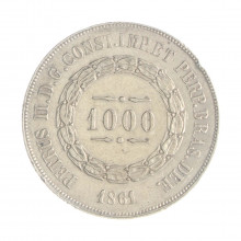 P-609 1000 Réis 1861 MBC