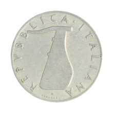 Km#92 5 Liras 1952 R (Roma) MBC Itália Europa Alumínio 20.2(mm) 1(gr)