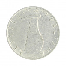 Km#92 5 Liras 1955 R MBC Itália Europa Alumínio 20.2(mm) 1(gr)
