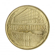 Km#184 200 Liras 1996 R SOB Itália Europa Centenário da Academia da 