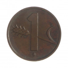 Km#46 1 Rappen 1949 B MBC Suíça Europa Bronze 16(mm) 1.5(gr)