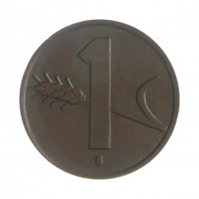 Km#46 1 Rappen 1948 B MBC+ Suíça Europa Bronze 16(mm) 1.5(gr)