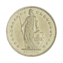 Km#23a.1 ½ Franc 1981 MBC+ Suíça Europa Cupro-Níquel 18.2(mm) 2.2(gr)