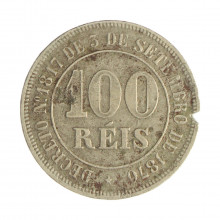 V-010 100 Réis 1880 BC Escassa *