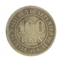 V-013 100 Réis 1883 BC/MBC