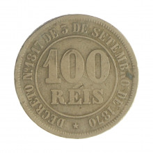 V-013 100 Réis 1883 MBC