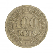 V-014 100 Réis 1884 MBC