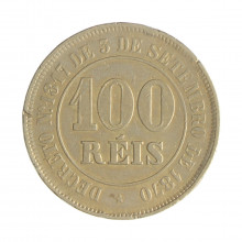 V-015 100 Réis 1885 MBC