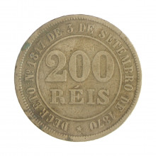 V-017 200 Réis 1874 MBC