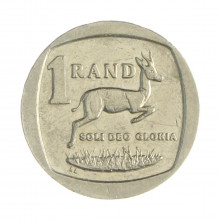 Km#444 1 Rand 2008 MBC África do Sul África Cobre com revestimento níquel 20(mm) 4(gr)