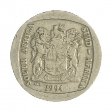 Km#140 5 Rands 1994 MBC África do Sul África Níquel com revestimento cobre 26(mm) 7(gr)