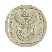 Km#498 2 Rands 2010 MBC África do Sul África Níquel com revestimento cobre 23(mm) 5.5(gr)