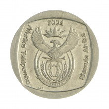 Km#273 2 Rands 2004 MBC África do Sul África Níquel com revestimento cobre 23(mm) 5.5(gr)