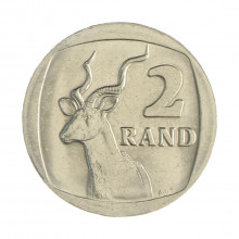 Km#165 2 Rands 1990 MBC+ África do Sul África Níquel com revestimento cobre 23(mm) 5.5(gr)