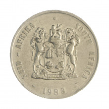 Km#88a 1 Rand 1983 MBC África do Sul África Níquel 31(mm) 12(gr)