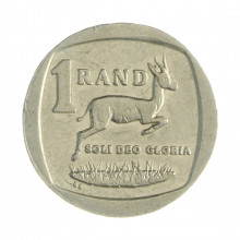 Km#332 1 Rand 2003 MBC África do Sul África Cobre com revestimento níquel 20(mm) 4(gr)