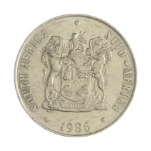 Km#87 50 Cents 1986 MBC África do Sul África Níquel 27.85(mm) 9.5(gr)