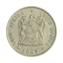 Km#84 5 Cents 1985 MBC África do Sul África Níquel 17.35(mm) 2.5(gr)