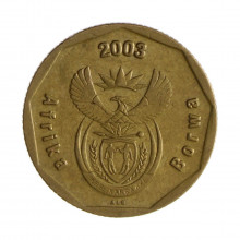 Km#330 50 Cents 2003 MBC África do Sul África Aço com revestimento de bronze 22(mm) 5(gr)