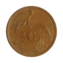 Km#325 5 Cents 2006 MBC África do Sul África Aço com revestimento de cobre 21(mm) 4.5(gr)