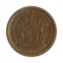 Km#133 2 Cents 1993 MBC África do Sul África Aço com revestimento de cobre 18(mm) 3(gr)