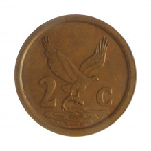 Km#133 2 Cents 1992 MBC+ África do Sul África Aço com revestimento de cobre 18(mm) 3(gr)