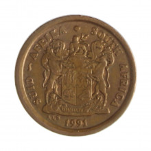 Km#133 2 Cents 1991 MBC+ África do Sul África Aço com revestimento de cobre 18(mm) 3(gr)