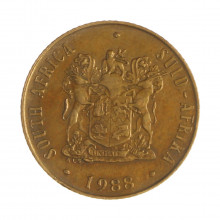 Km#83 2 Cents 1988 MBC África do Sul África Bronze 22.45(mm) 4(gr)