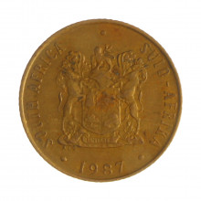 Km#83 2 Cents 1987 MBC África do Sul África Bronze 22.45(mm) 4(gr)
