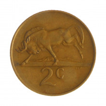 Km#83 2 Cents 1987 MBC África do Sul África Bronze 22.45(mm) 4(gr)
