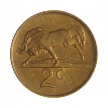 Km#83 2 Cents 1985 MBC+ África do Sul África Bronze 22.45(mm) 4(gr)