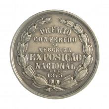 Medalha Prêmio Conferido na Terceira Exposição Nacional 1873
